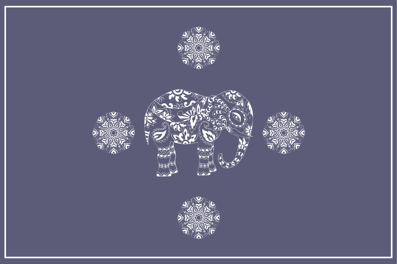 Orijinal amerikan servis fil deseni motifi - TenStickers