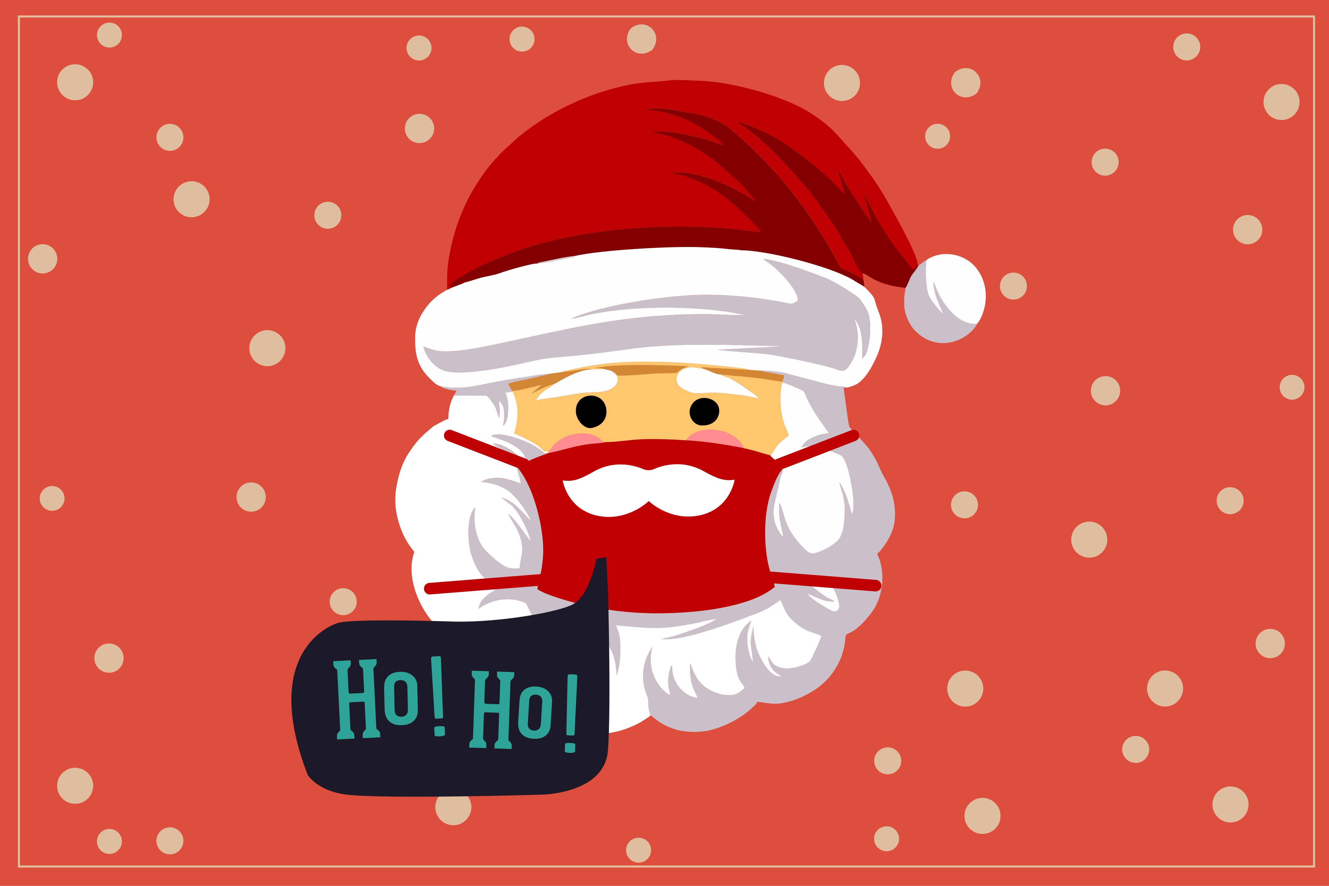 Noel amerikan servis santa claus neşesi - TenStickers
