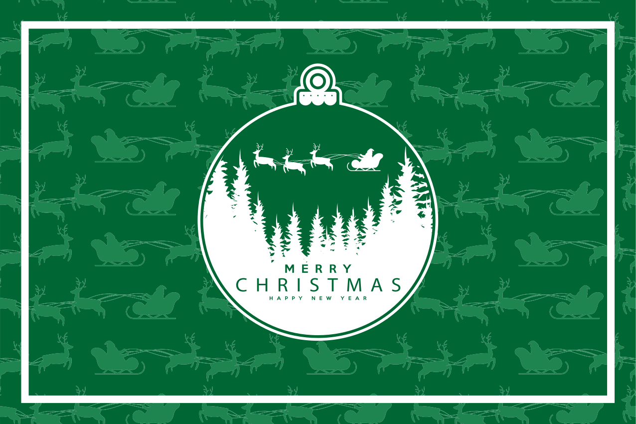 Noel amerikan servis - noel süsü manzarası - TenStickers