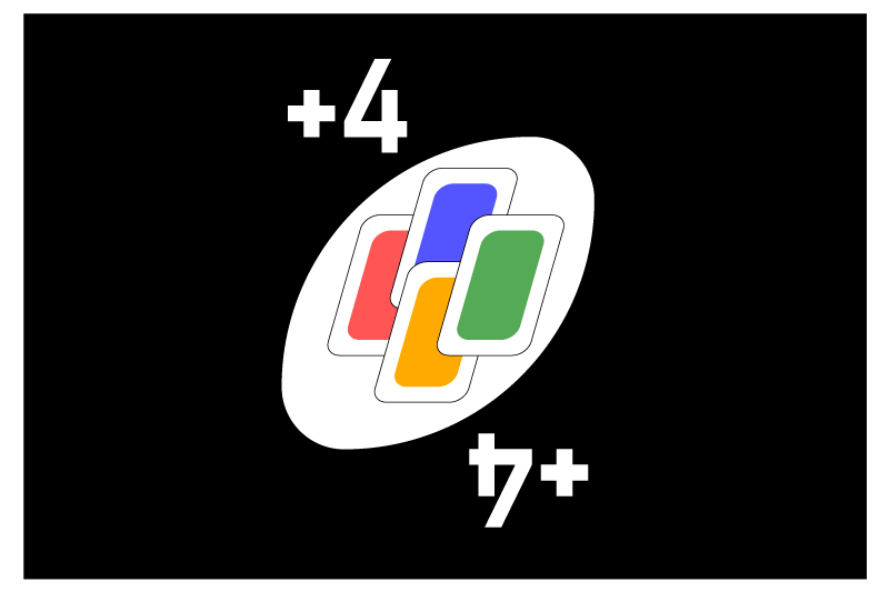 Uno renk kartları orijinal servis altlıkları tasarlar - TenStickers