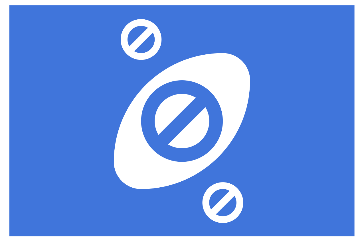 Modern amerikan servis minimalist mavi vurgu - TenStickers