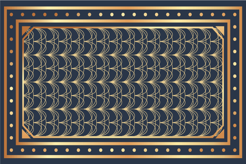 Modern amerikan servis - Şık geometrik desen - TenStickers