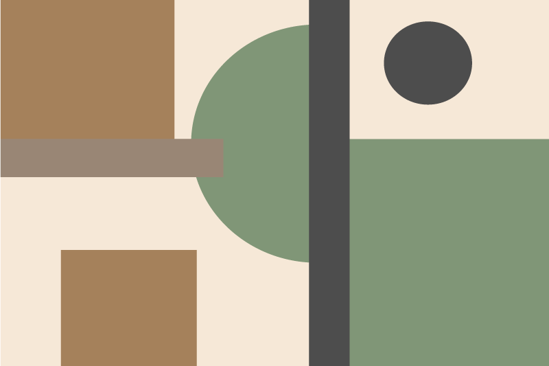 Modern amerikan servis - geometrik soyut Şekiller - TenStickers