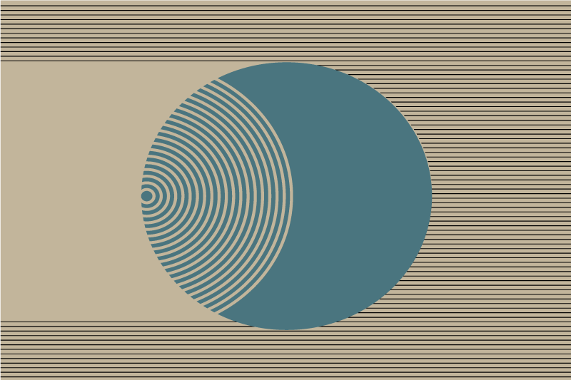 Modern amerikan servis - geometrik daire motifi - TenStickers