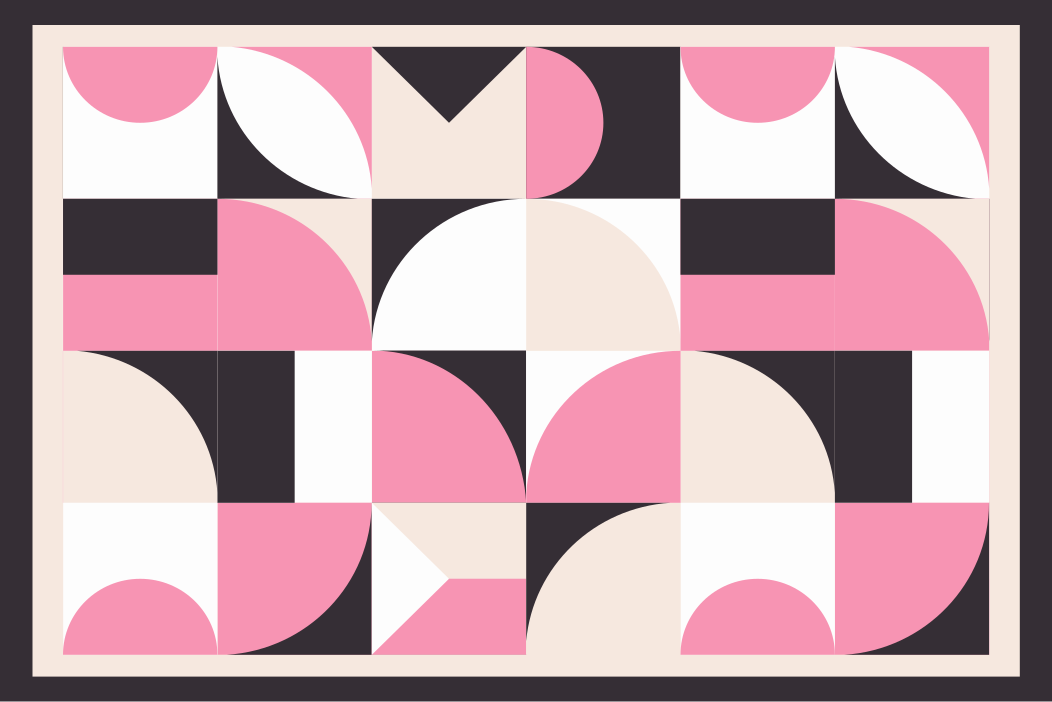 Modern amerikan servis - geometrik desenli masa Örtüsü - TenStickers