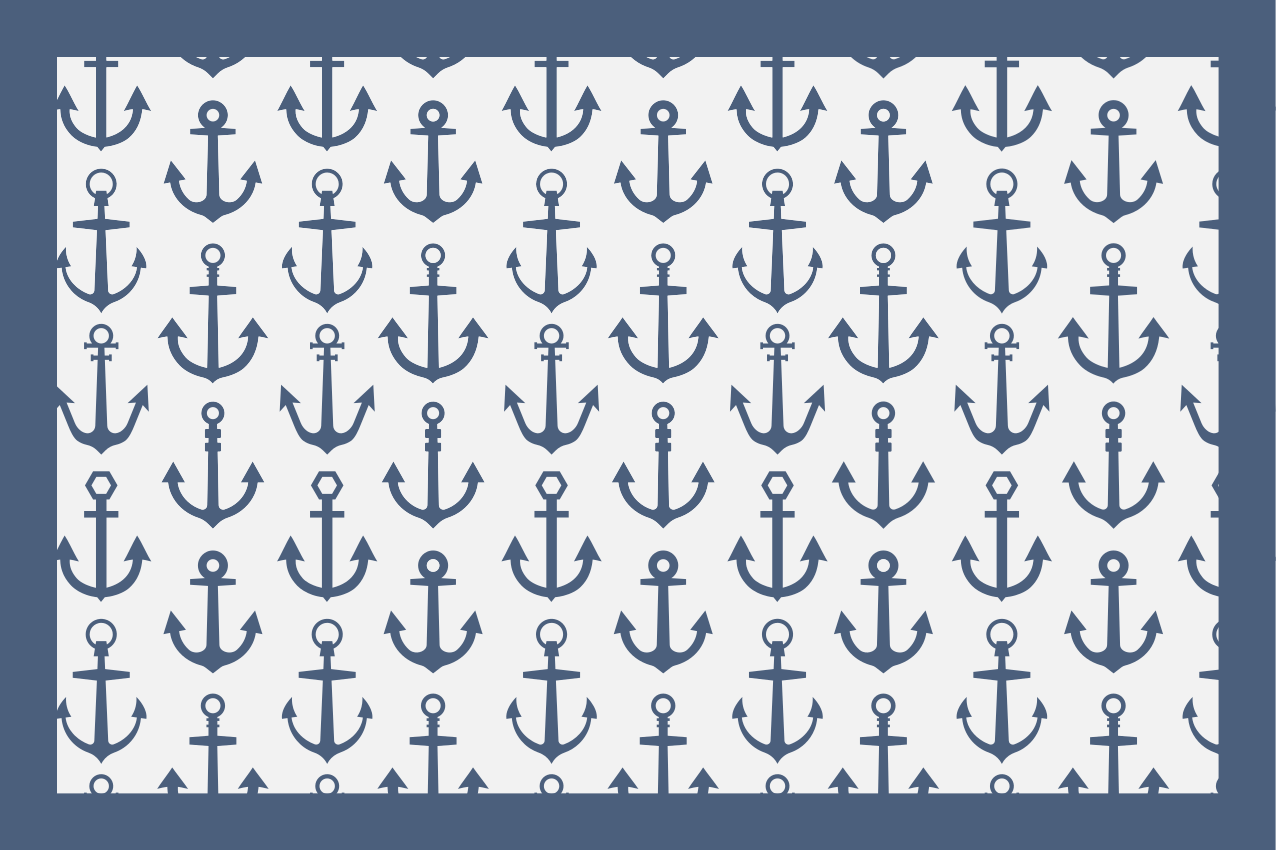 Orijinal amerikan servis - Çapa desenli yüzey - TenStickers