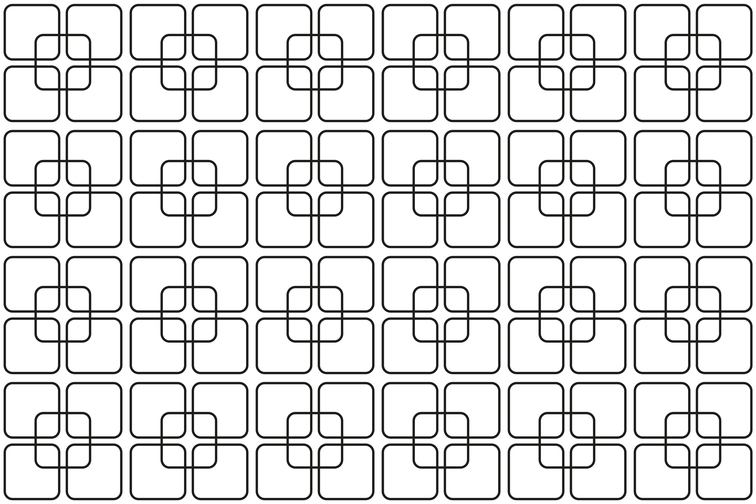 Doku efekti amerikan servis - geometrik desen yerleşimi - TenStickers