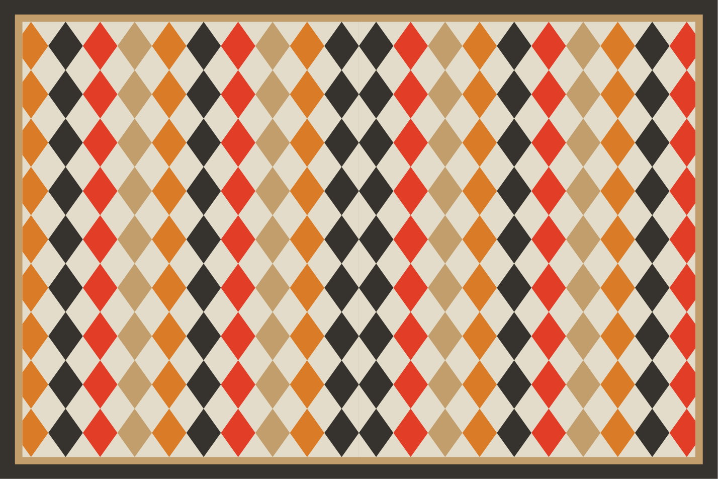 Modern amerikan servis - sofistike geometrik düzen - TenStickers