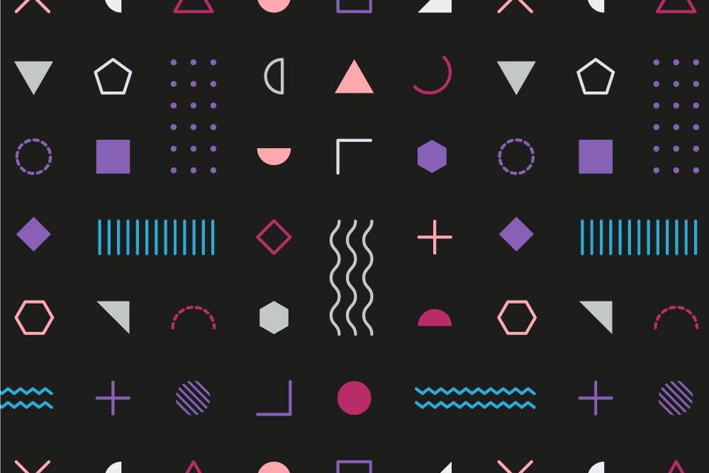 Modern amerikan servis geometrik desen arka planı - TenStickers