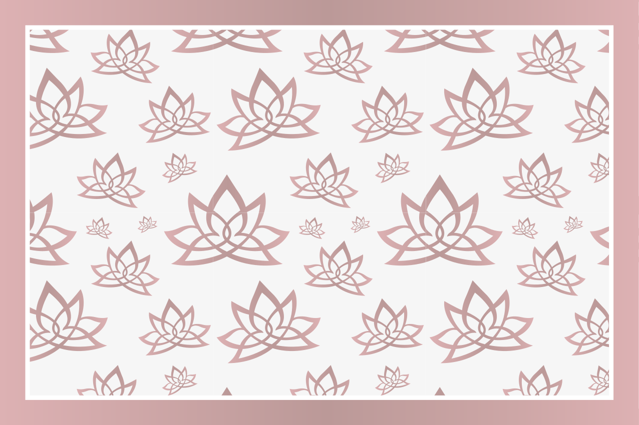 Doku efekti amerikan servis - Şık lotus deseni - TenStickers