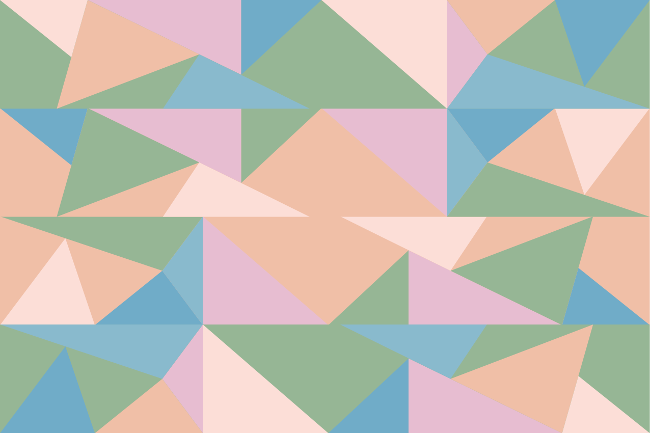 Modern amerikan servis - geometrik pastel motifler - TenStickers