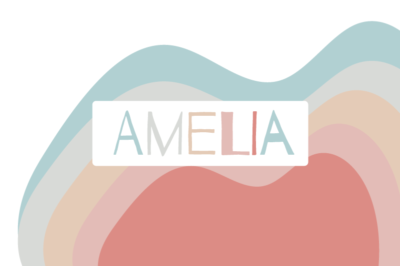 "boho" gökkuşağı dalgaları çocuk servis altlıkları - TenStickers