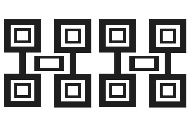 Modern amerikan servis modern kare motif - TenStickers
