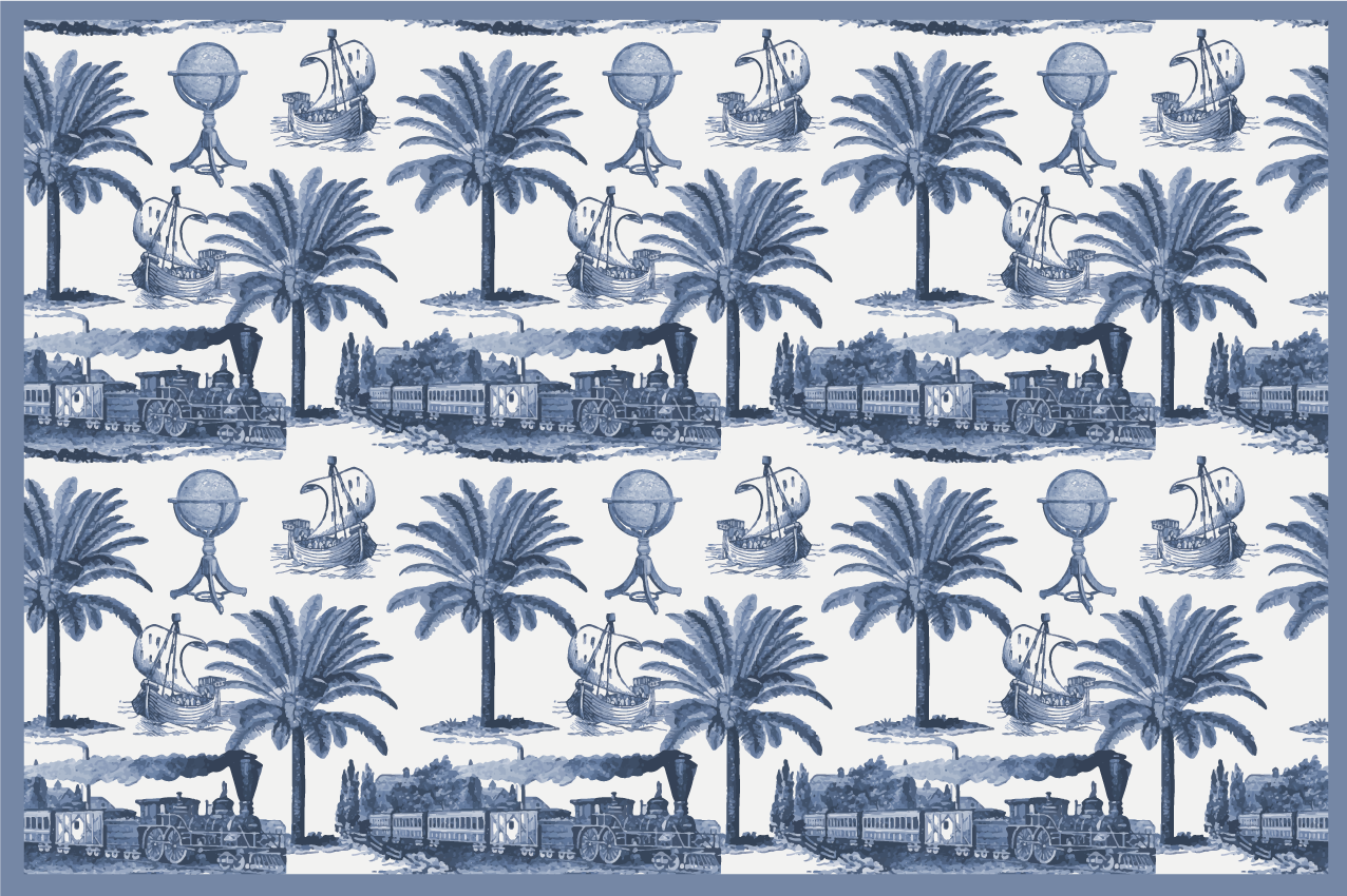 Modern amerikan servis - nostaljik seyahat manzaraları - TenStickers