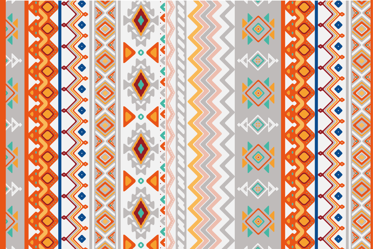 Bohem tarzı desen dokulu servis altlıkları - TenStickers