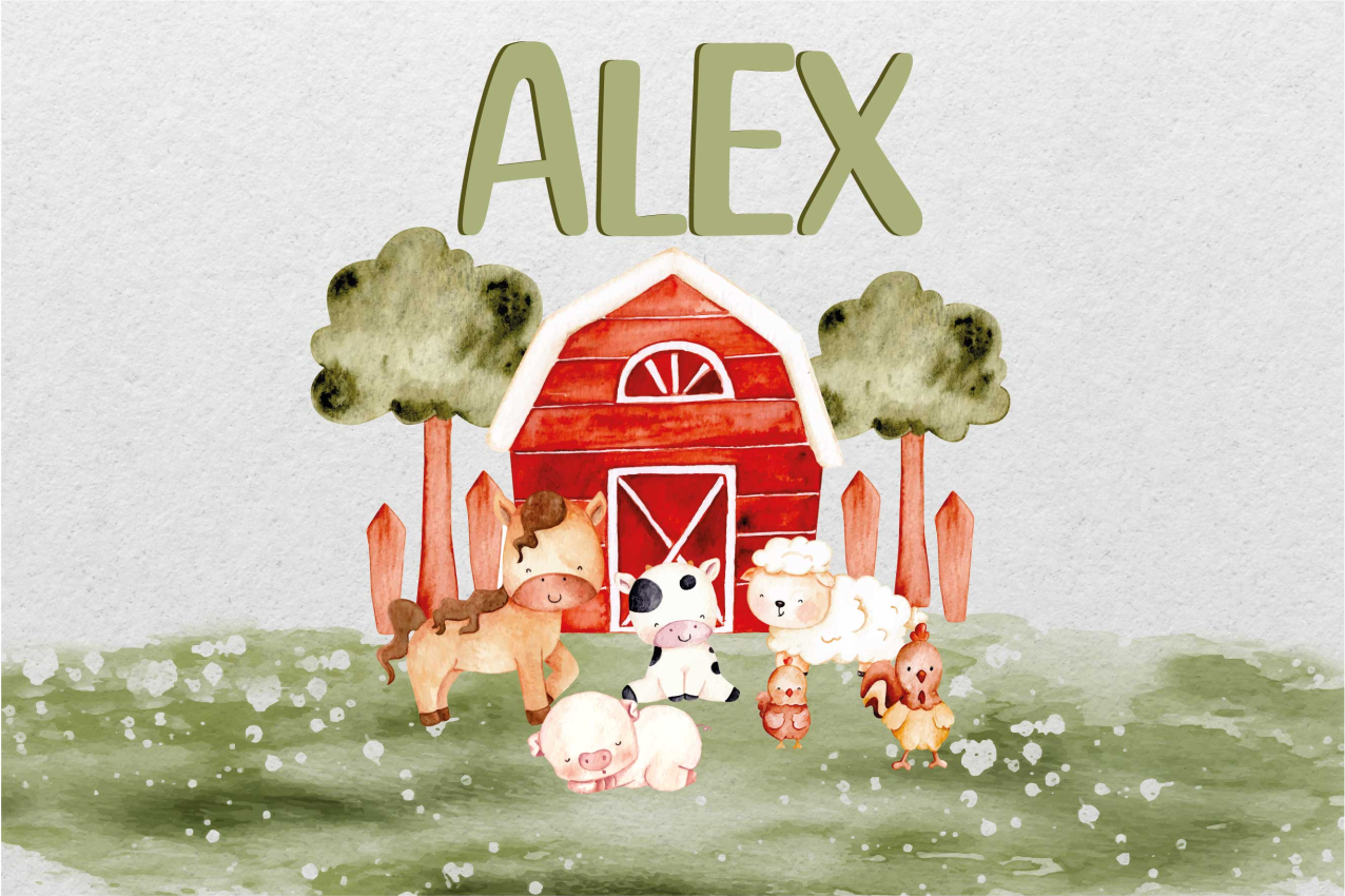 Su karışımı sevimli çiftlik ev amerikan servis - TenStickers