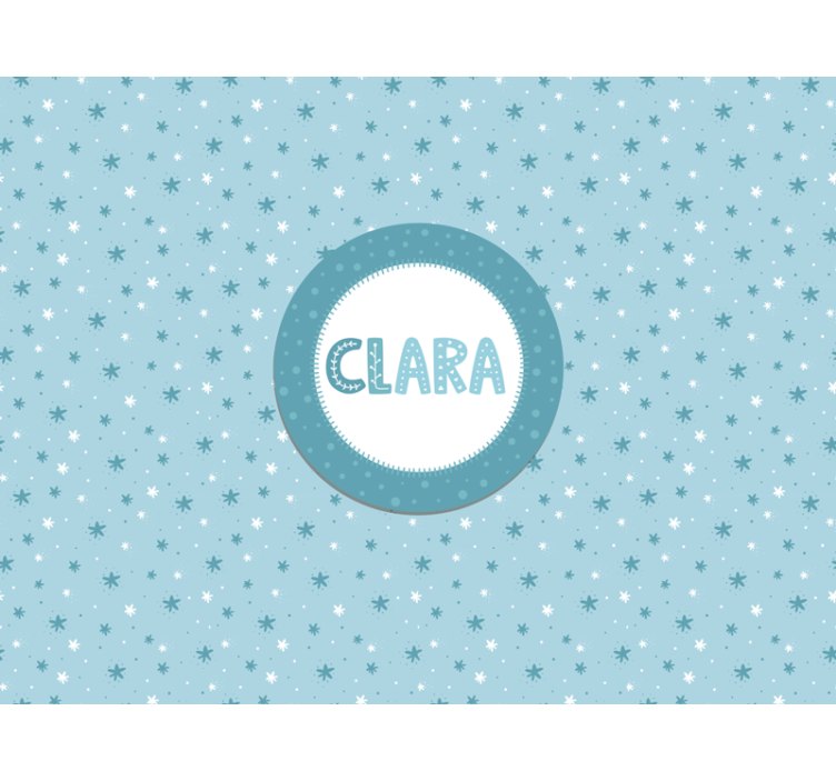 Yıldız deseni kreş duvar reslim - TenStickers