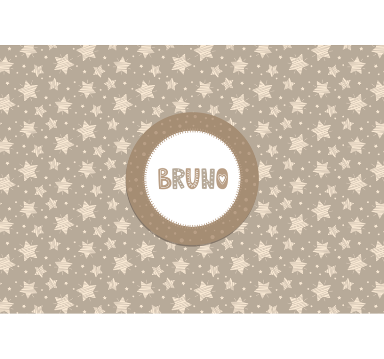 çizgili yıldızlar kreş duvar reslim - TenStickers