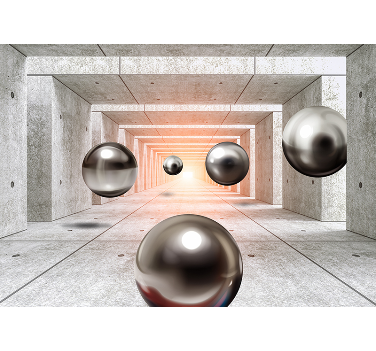 Fütüristik tünel 3d duvar resmi - TenStickers