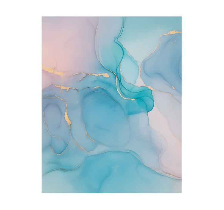 Sakin su etkisi genç yatak odası duvar reslim - TenStickers