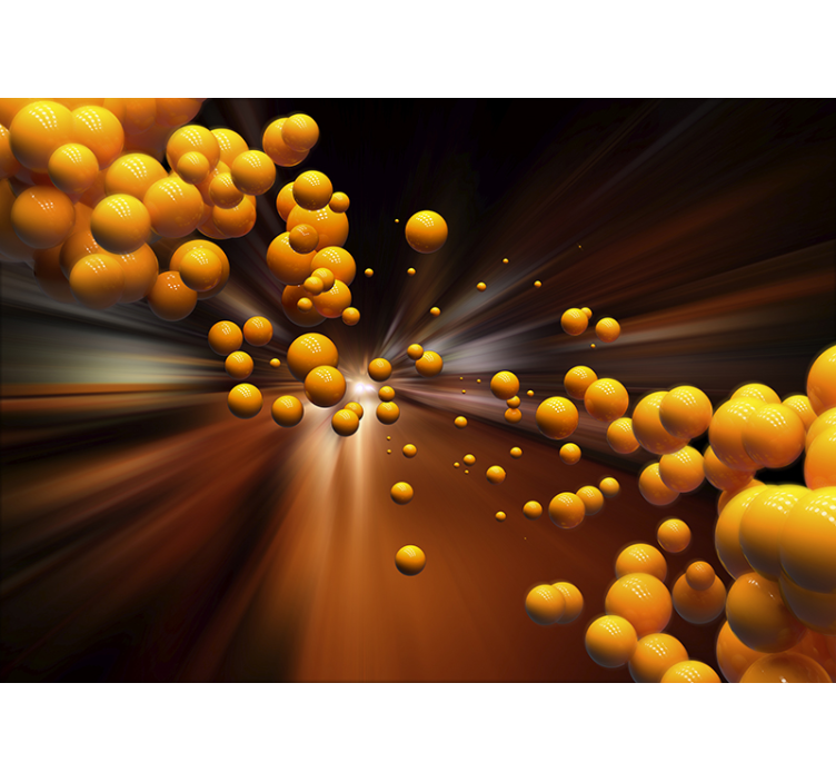 Tünelden yarış 3d duvar resmi - TenStickers