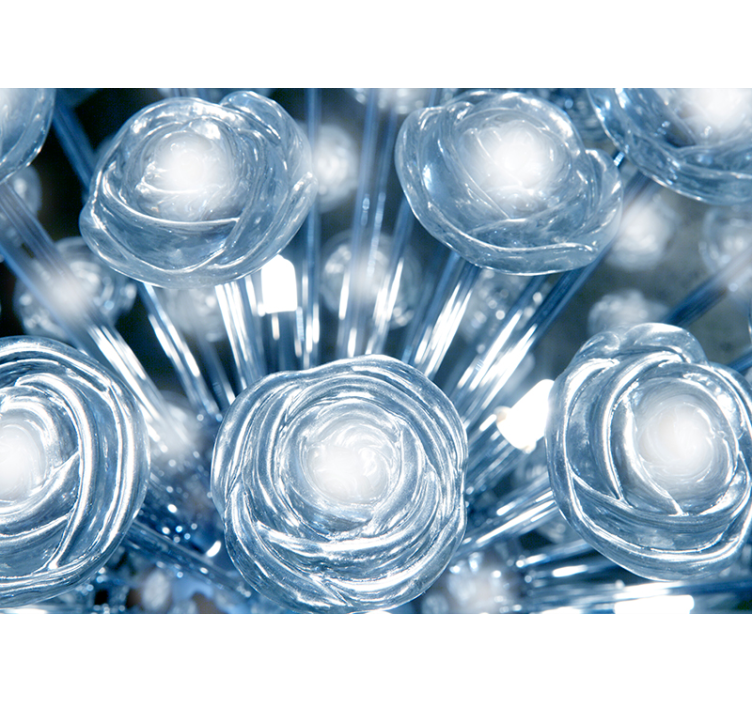 Kristal çiçek duvar resmi - TenStickers