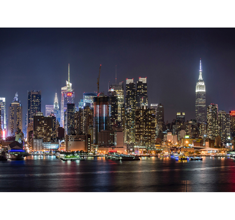 Gece new york duvar resmi - TenStickers