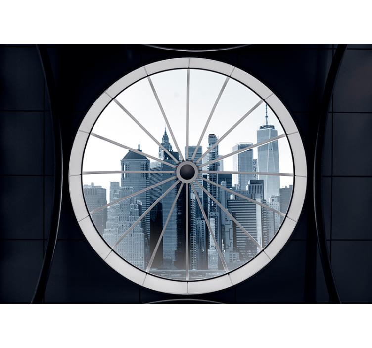 Eviniz için soğuk şehir duvar resmi - TenStickers