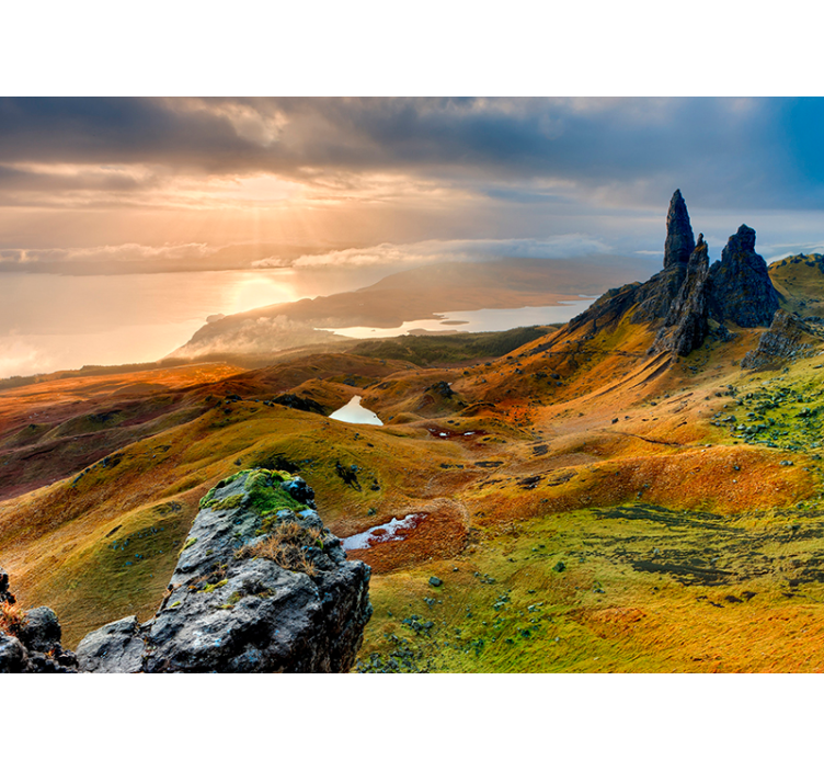 Isle of skye doğa doğa duvar resmi - TenStickers