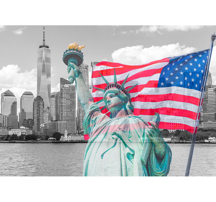 New york özgürlük heykeli new york duvar resmi - TenStickers