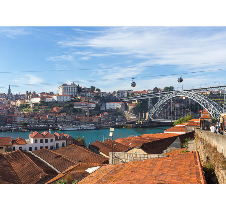 Porto panorama duvar resmi - TenStickers
