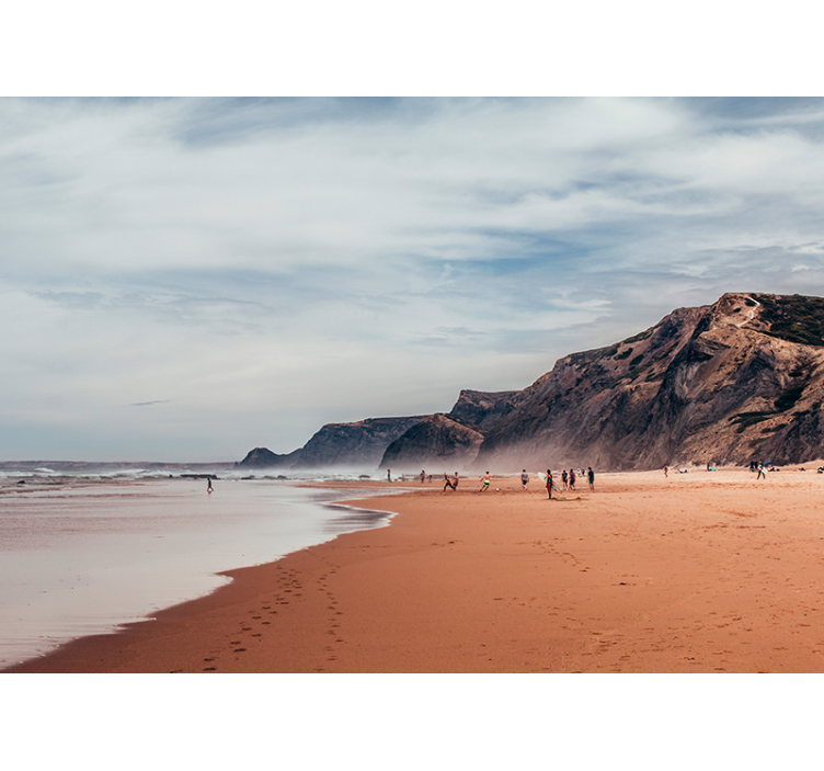 Gri yaz deniz duvar resmi - TenStickers