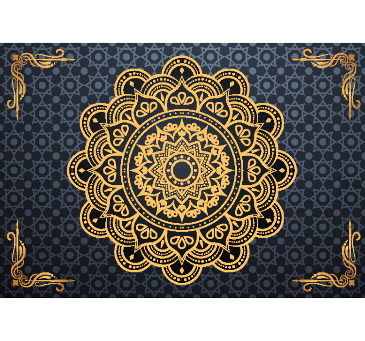 Mandala duvar resim - sofistike mandala sanatı - TenStickers