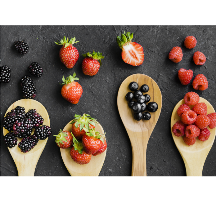 Çiçek duvar resim - berry koleksiyonu sergisi - TenStickers