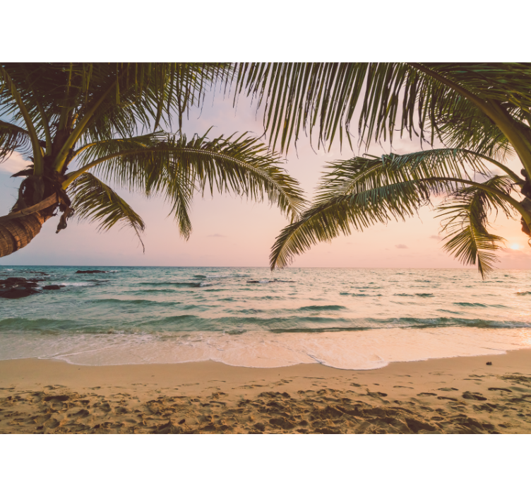 Doğa duvar resim huzurlu kıyı manzarası - TenStickers