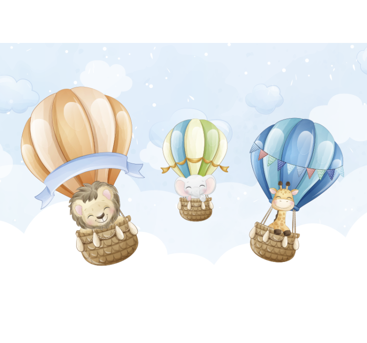 Hayvan duvar resim Şişme balonlar - TenStickers