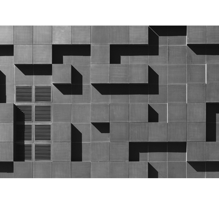 Geometrik gölge oyunu doku ve desen duvar resim - TenStickers