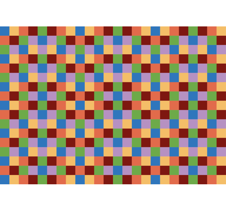 çok renkli çini duvar resmi - TenStickers