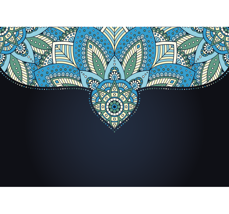 Islam canlı çini desen sanatı duvar resmi - TenStickers