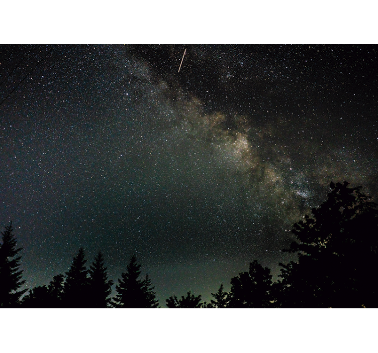 Yıldızlarla dolu manzara gökyüzü duvar resmi - TenStickers