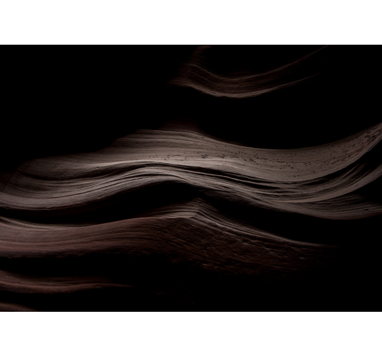 Toprak dalgaları doku ve desen duvar resim - TenStickers