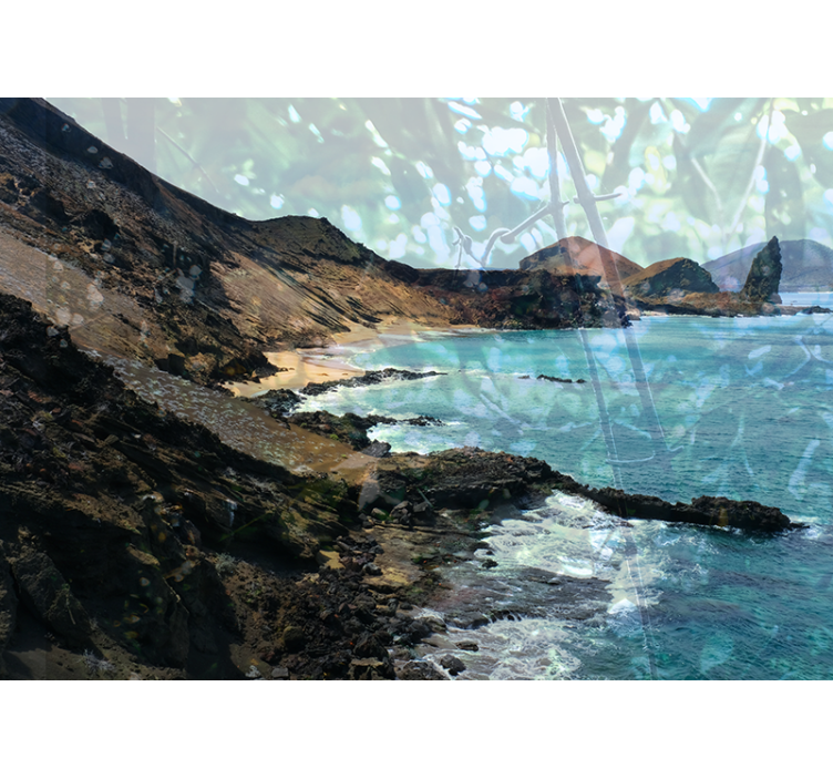 Kıyı taş oluşumu manzara duvar resim - TenStickers