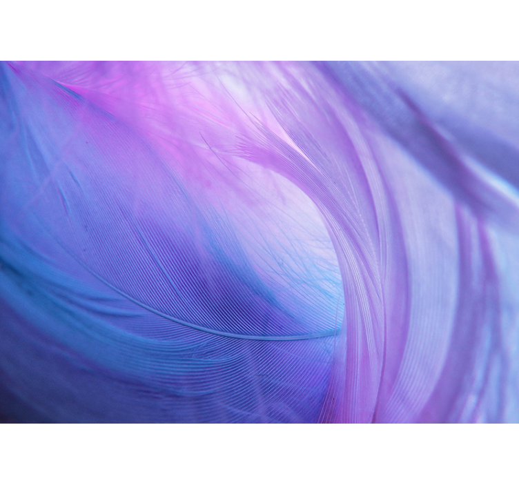 Yumuşak renk dalgaları soyut duvar resim - TenStickers