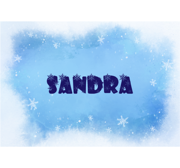 Isimleri ile dondurulmuş tema özel duvar resmi - TenStickers