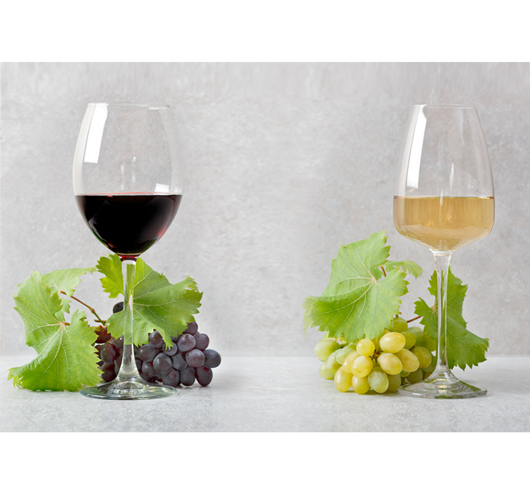 Müzik temalı duvar resmi - Üzümler ve Şarap - TenStickers