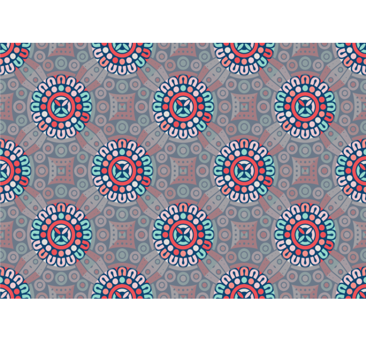 Arka plan ile mandalalar mandala duvar resmi - TenStickers