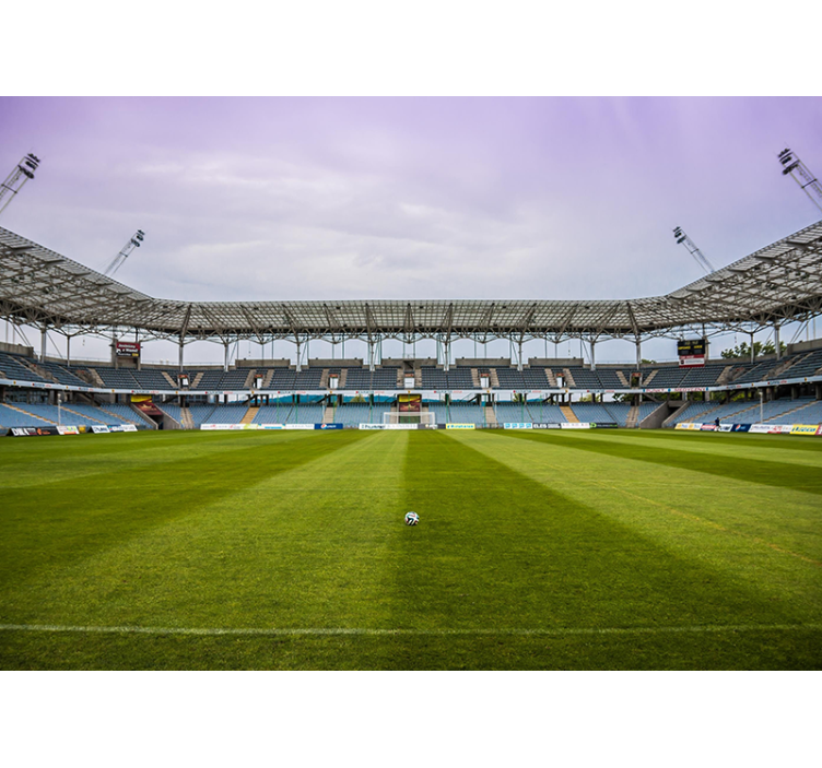 Futbol sahası yatak odası duvar kağıdı - TenStickers