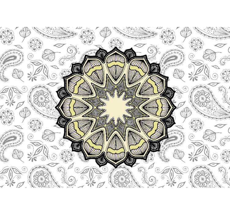 Mandala duvar resim - ayrıntılı mandala motifi - TenStickers