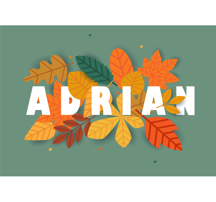 Sonbahar yaprak düzenlemesi çiçek duvar reslim - TenStickers