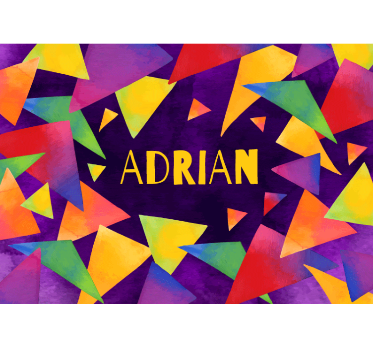 Renkli geometrik şekiller genç duvar resimleri - TenStickers